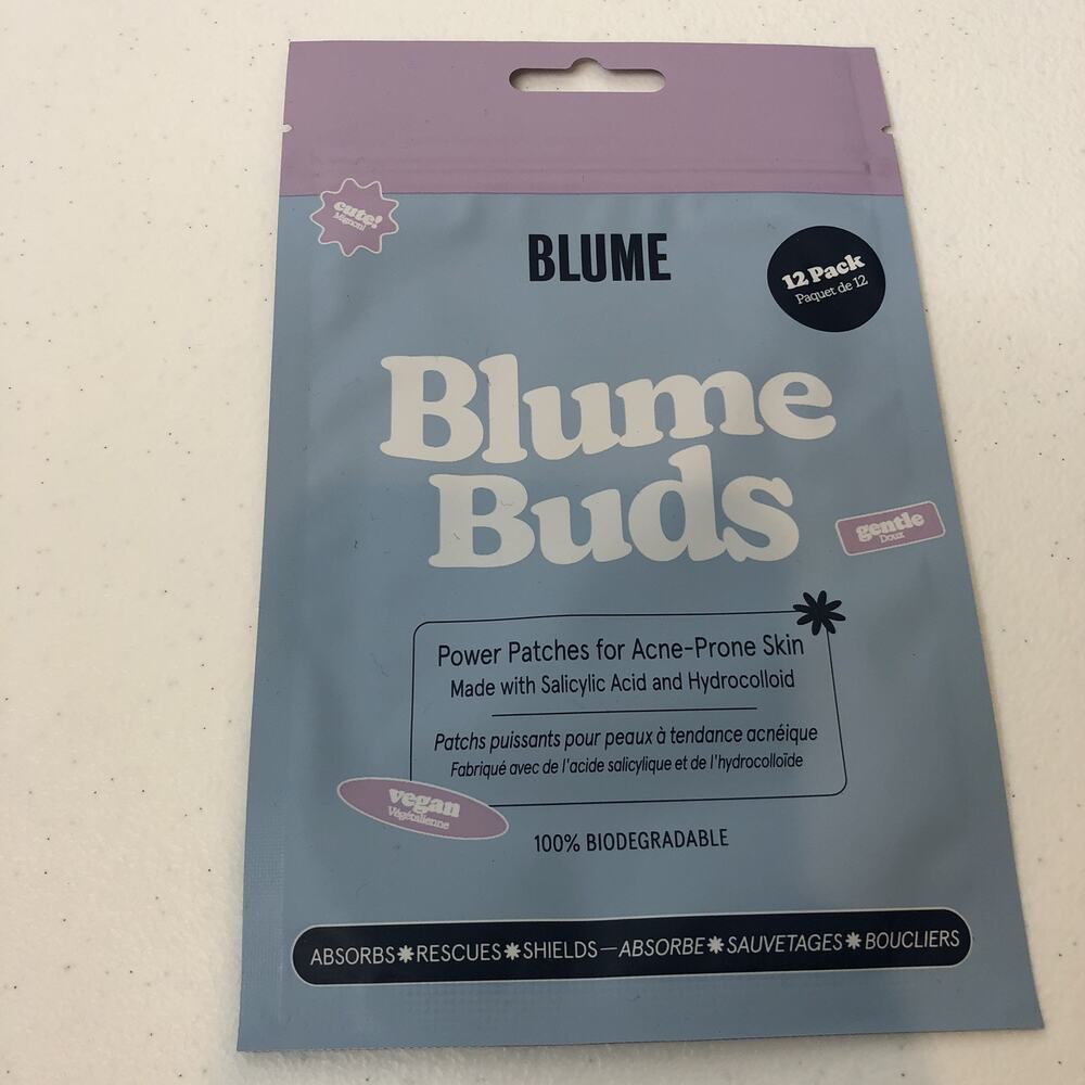 Blume Buds Power Patches for Acne-Prone Skin New 12 Pack Expires 12/04/27